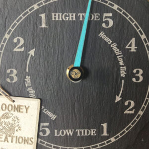 slate tide clock face close up