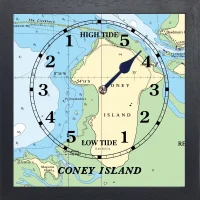 black solid wood framed tideclock foro Coney Island co Sligo Ireland