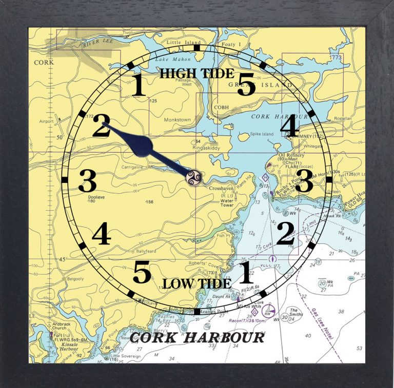 Cork Harbour Tide Clock. Tide clocks Unique Irish made tideclocks