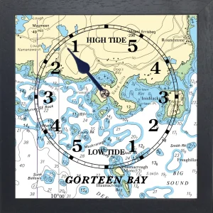 image of GORTEEN BAY TIDE CLOCK black